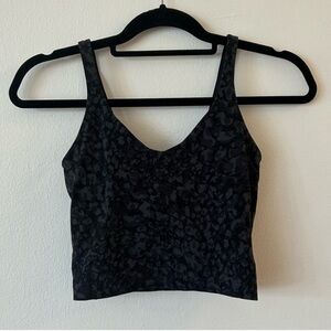 lululemon align tank top black leopard print